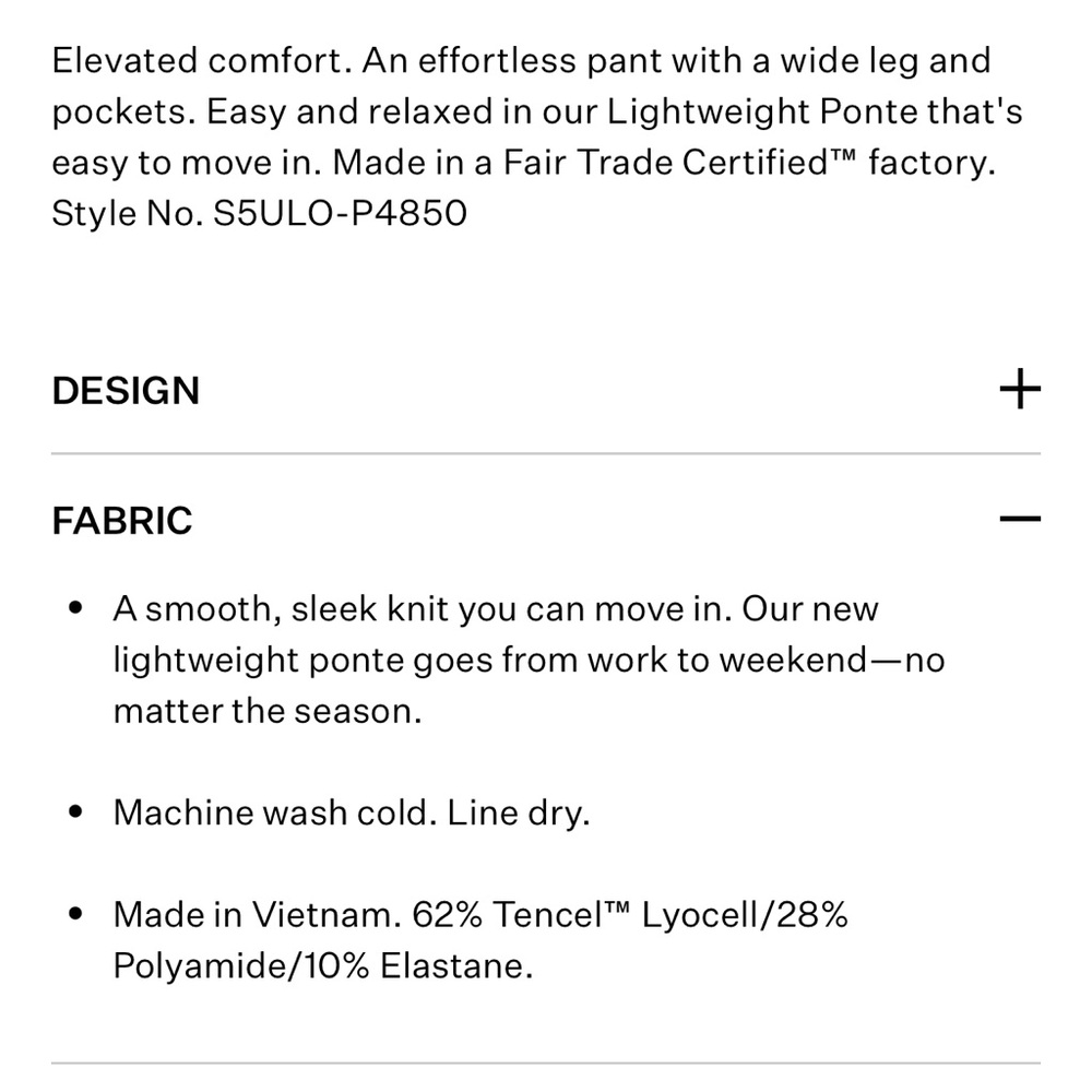 Eileen Fisher Lightweight Ponte Wide-Leg Pants in “ebony” - Picture 8 of 12
